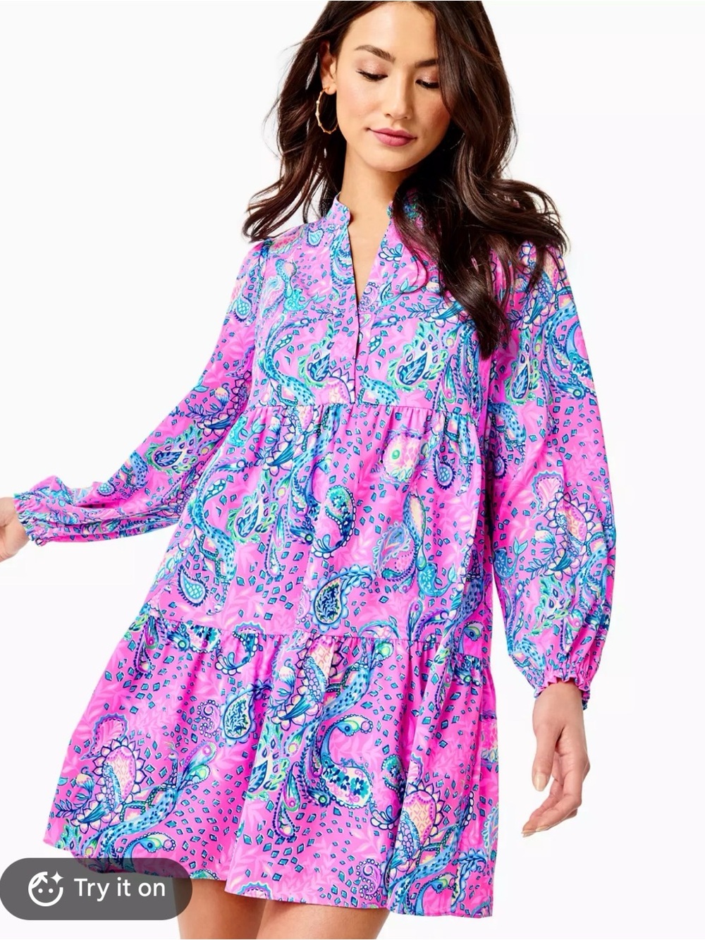 LILLY PULITZER Winona stretch dress Plumeria Pink Strut Your Stuff Size Large
